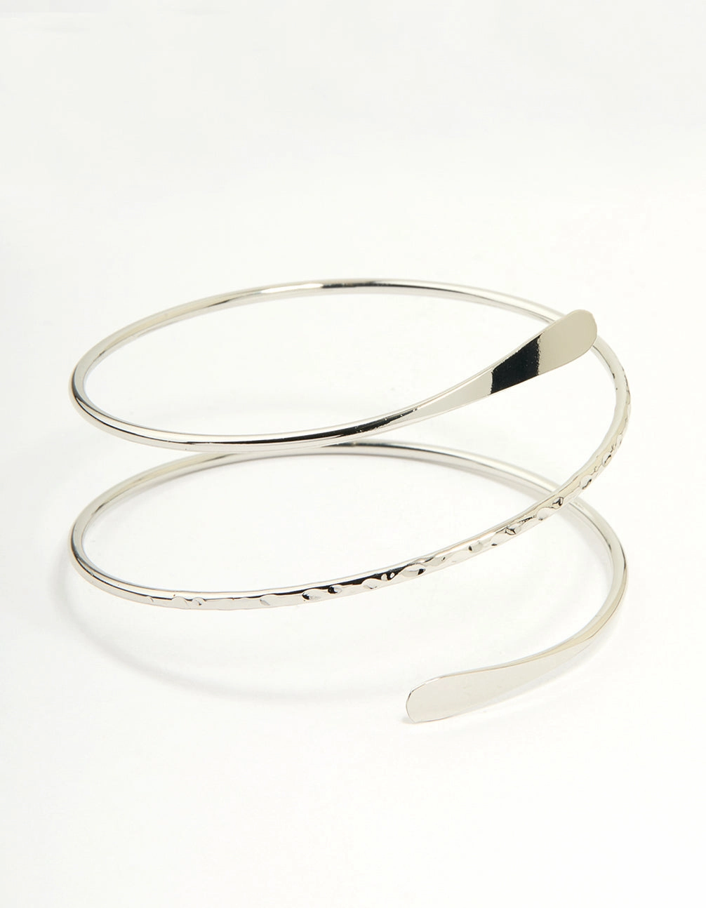 Silver Hammered Arm Cuff Recent Sight