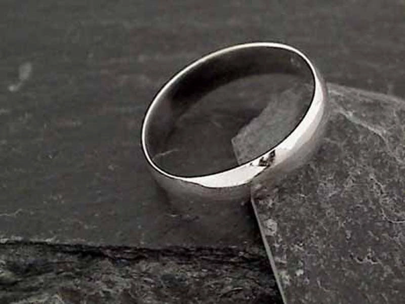 Artisan Detail Size 12 Sterling Silver 5mm Ring