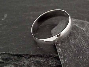 Artisan Detail Size 12 Sterling Silver 5mm Ring