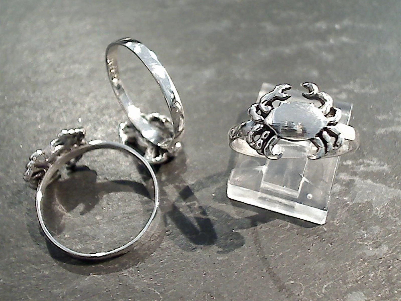 Size 8.75 Sterling Silver Crab Ring Timeless Fit