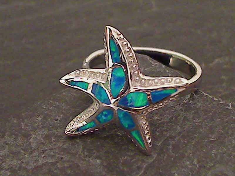 Evening Accent Size 9.75 Created Opal, Sterling Silver Ring