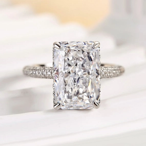 Shared Experience Louily Elongated Radiant Cut Engagement Ring