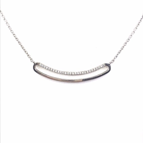 Sterling Silver Bar Necklace Photo Focus