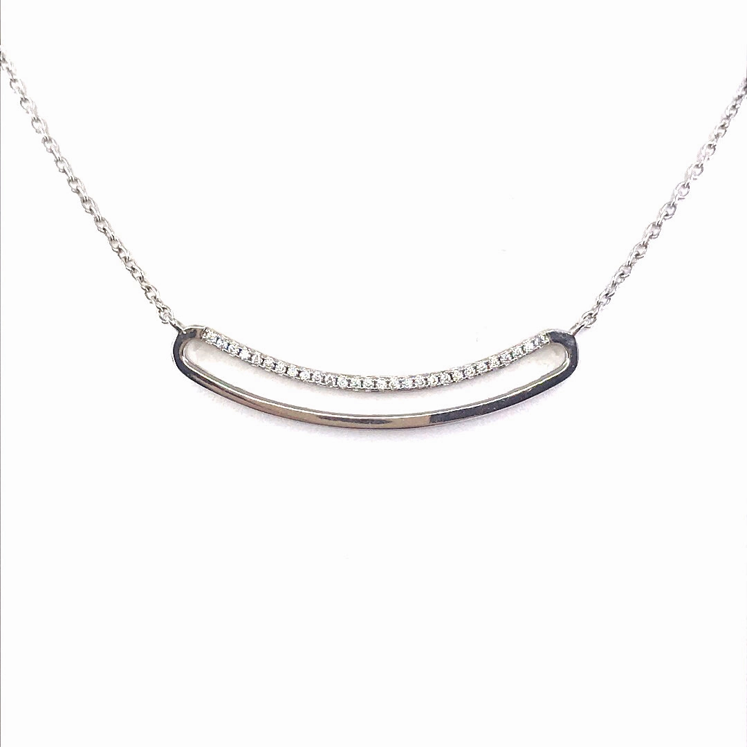 Sterling Silver Bar Necklace Photo Focus