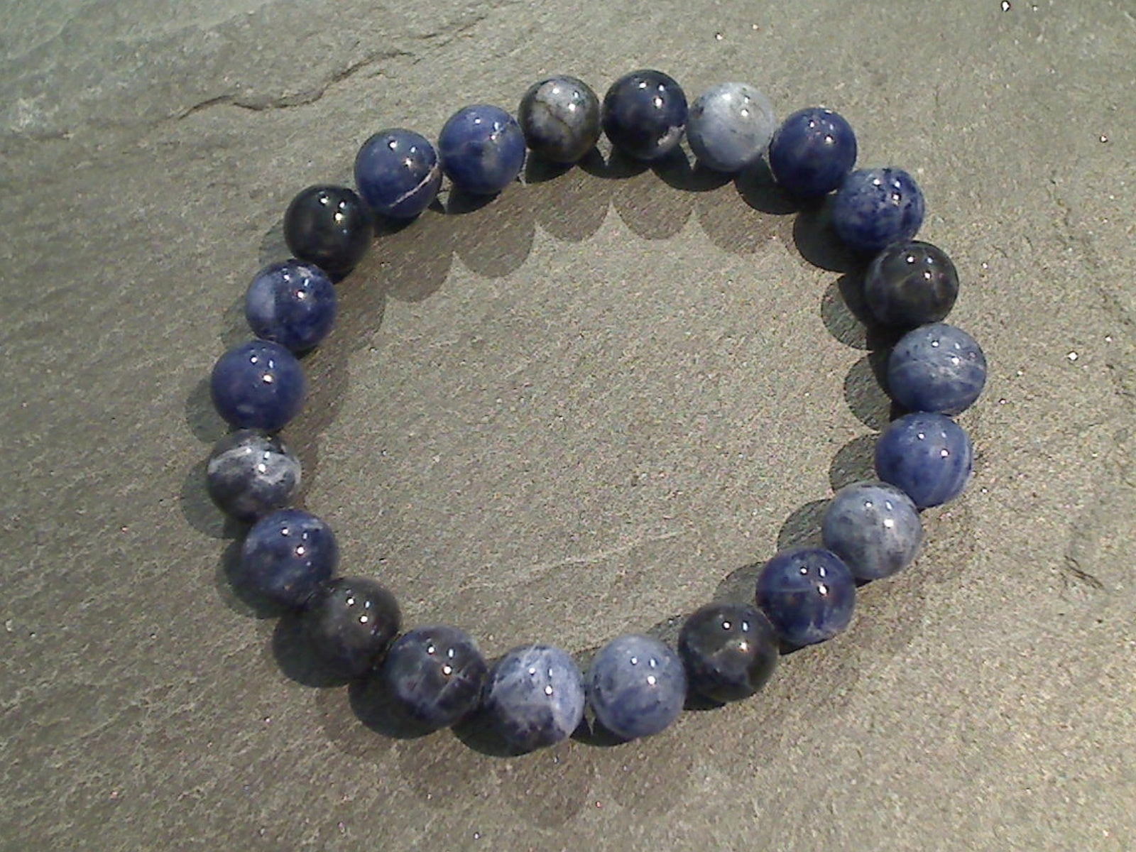 Gorgeous Finish Charming Design Sodalite 8MM Stretch Bracelet