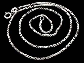 Glow Mode Showstopper Look 24" Thick Gauge 1.2mm Box Chain, Sterling