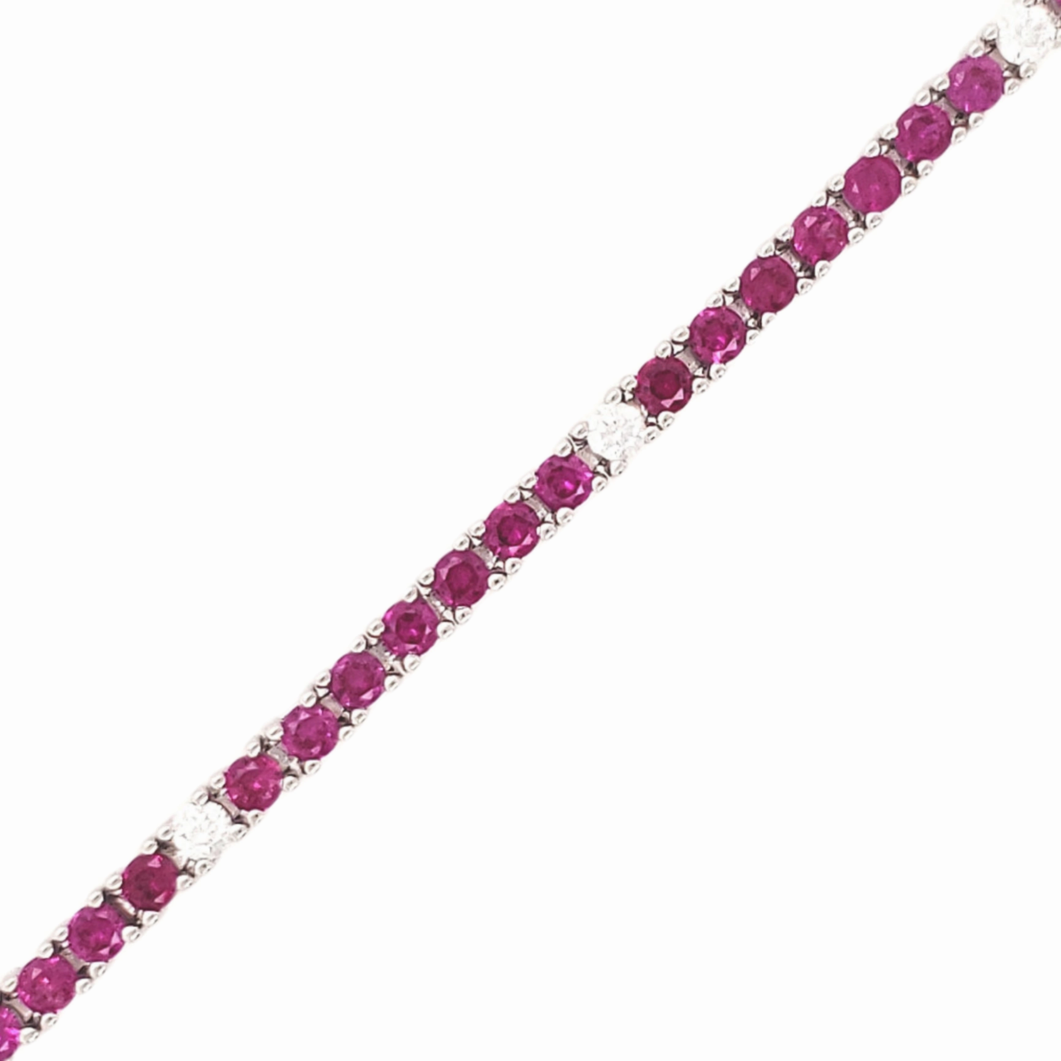 Polished Highlights Sterling Silver Ruby, Emerald, Sapphire, or Black Colored CZ Stone Bracelet