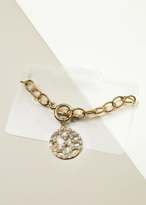 Sparkly "LOVE" in Circle Bracelet Sparkle Mood Soft Focus