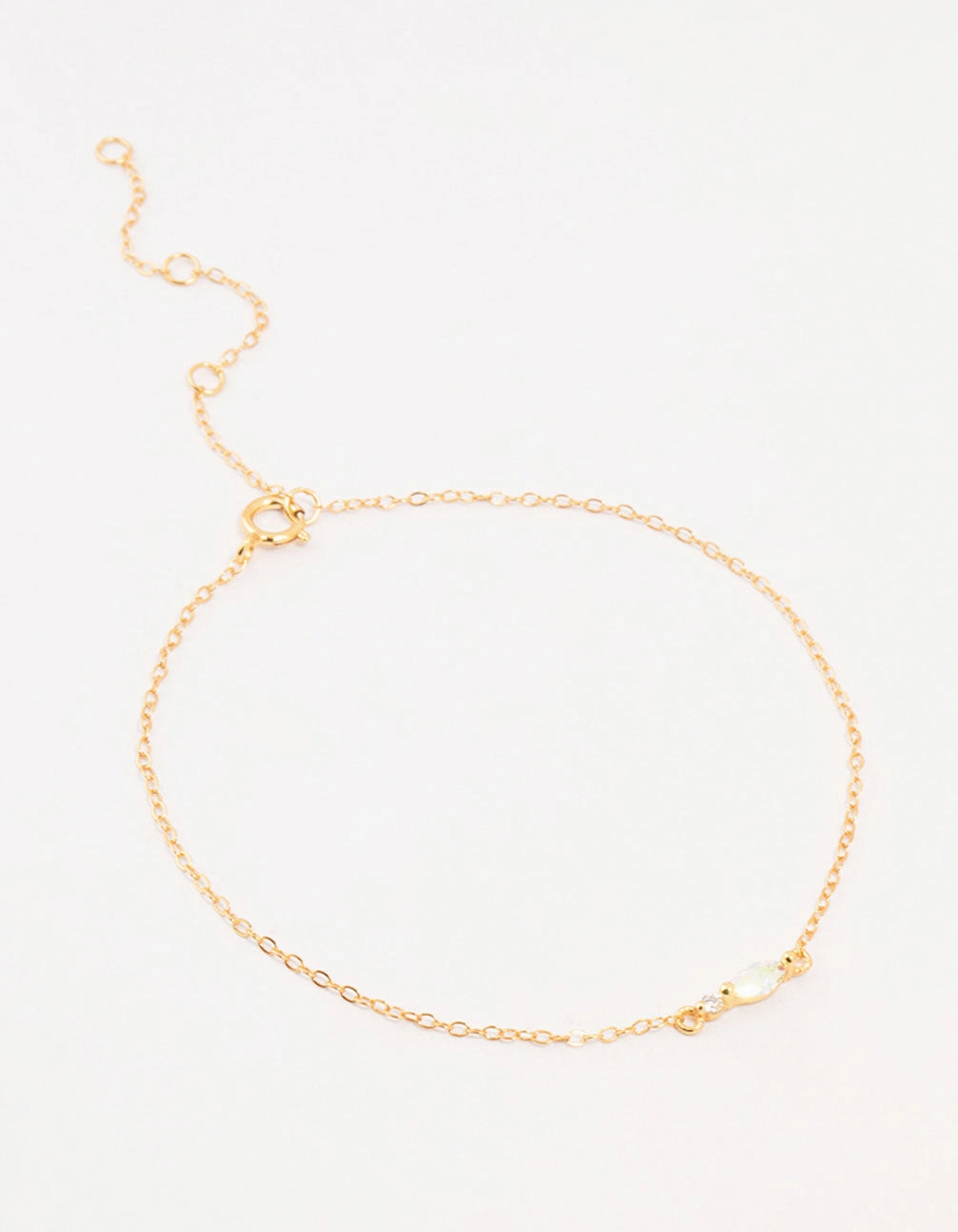 Gold Plated Sterling Silver Marquise Cubic Zirconia Bracelet Opportune Mixes Clear Horizon