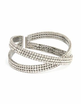 Happy Sight Gunmetal Twisted Wrist Cuff
