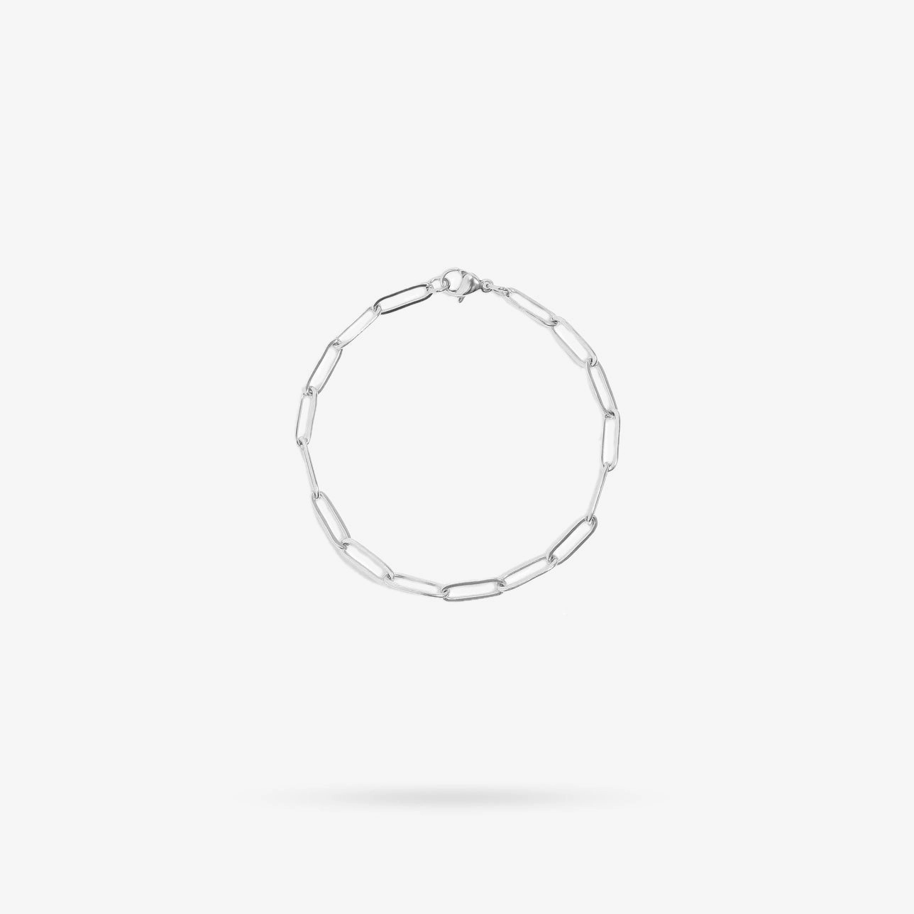 Unwavering Blends Straightforward Perspective Stainless Steel Bracelet Jumbo Paperclip