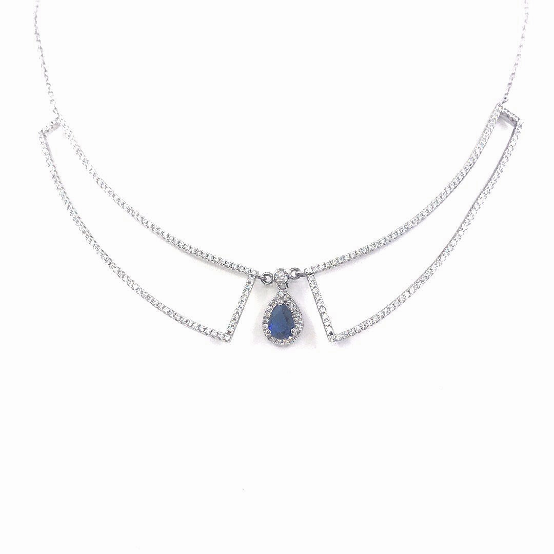 Minimalist Charm Beach Vibes Sterling Silver Collar Necklace