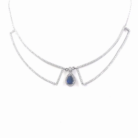 Minimalist Charm Beach Vibes Sterling Silver Collar Necklace