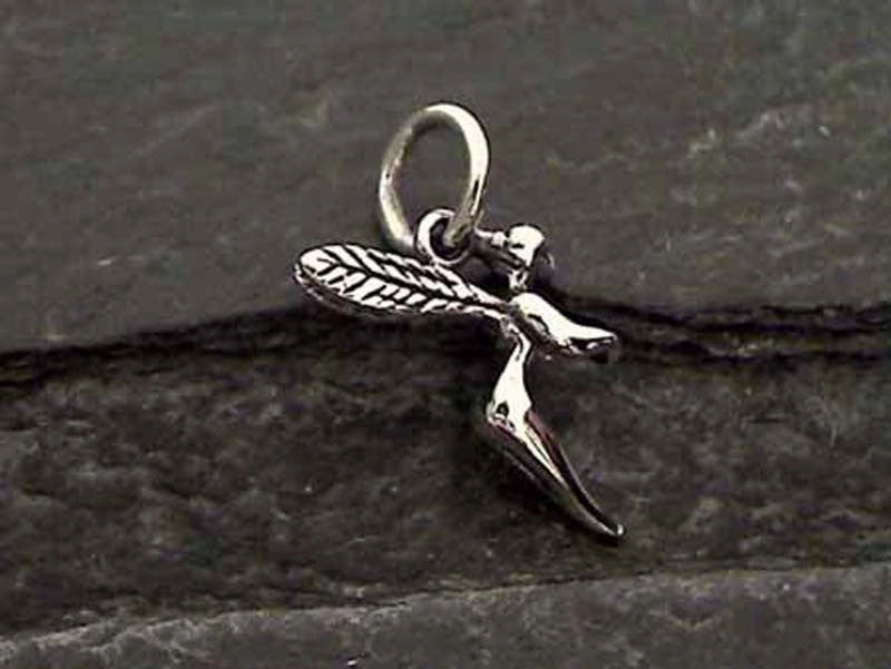 Subtle Twist Sterling Silver Fairy Charm