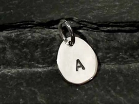 Sterling Silver Letter "A" Charm Formal Gift