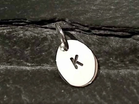 Sterling Silver Letter "K" Charm Luxe Touch Fashion Gift