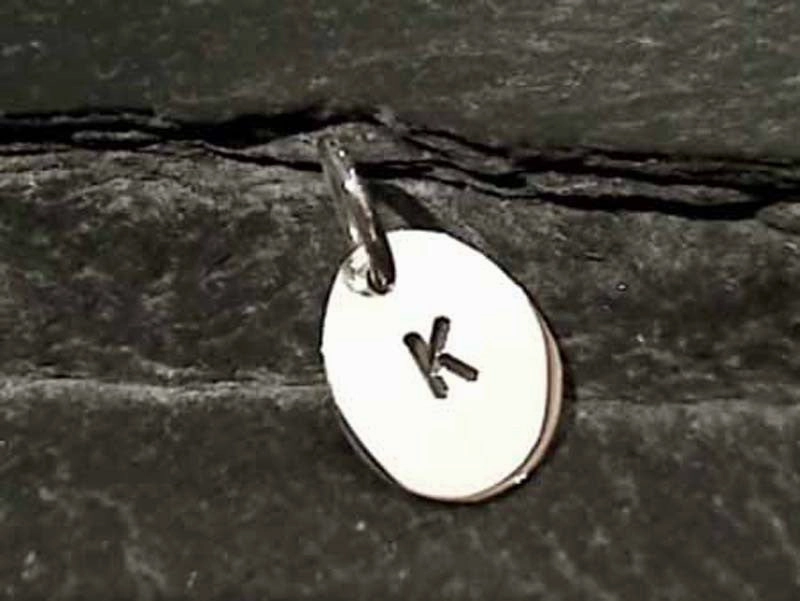 Sterling Silver Letter "K" Charm Luxe Touch Fashion Gift