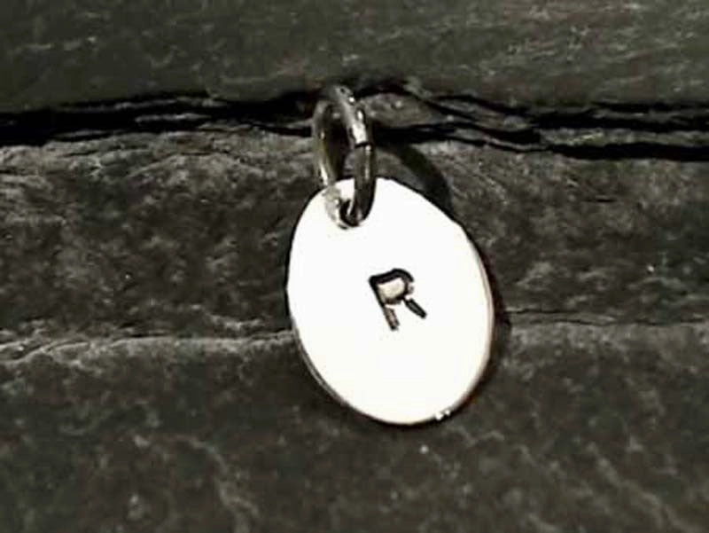 Sterling Silver Letter "R" Charm Vogue Style