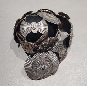 Festive Outfit Sterling Silver Navajo  Concho Belt - Handmade Native American