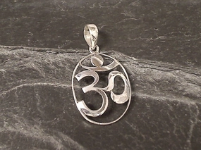Sterling Silver Om Symbol Pendant Dinner Party Custom pieces