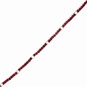 Sterling Silver Ruby, Emerald, and Sapphire Colored CZ Stone Adjustable Tennis Bracelets Gifting Vibes Trendy Layers