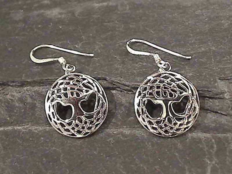 Camera Mood Sterling Silver Tree of Life Earrings