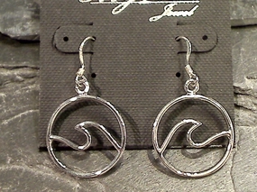 Bold Combo Sterling Silver Wave Earrings
