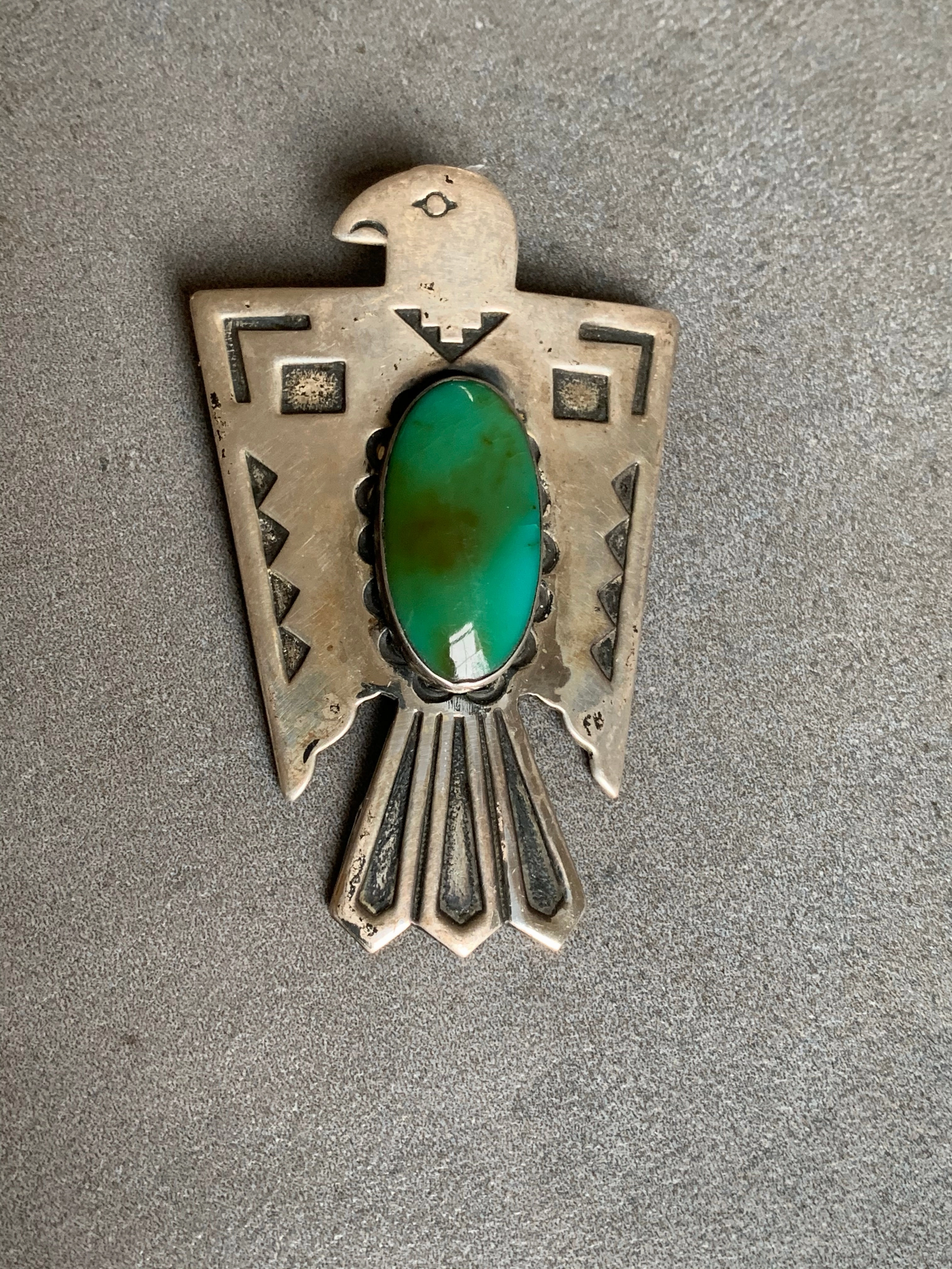 Bell Trading Fred Harvey Era Sterling ThunderBird Bolo Day Look