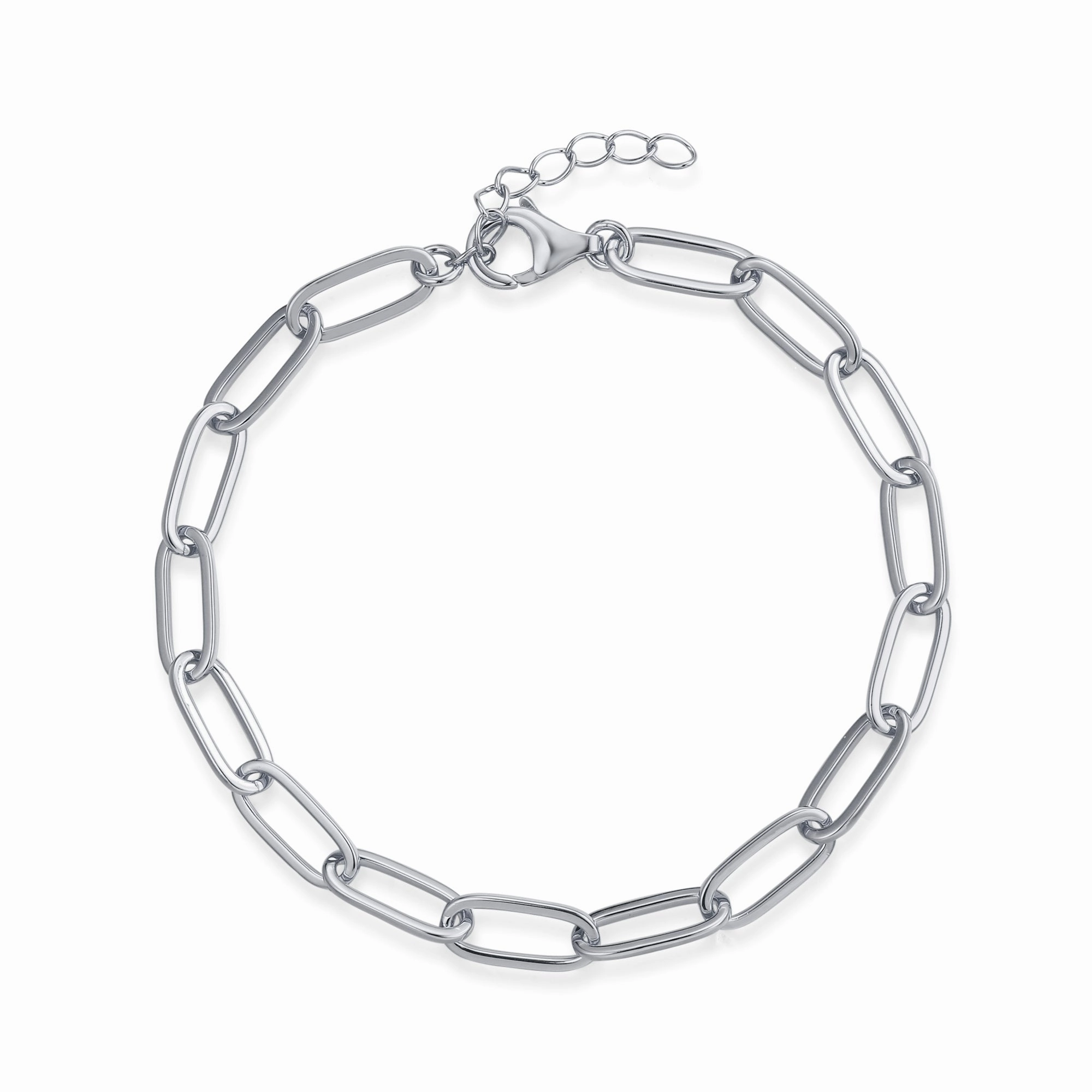 Allure Form Bright Pop Sterling Silver Link It Charm Bracelet (Bracelet Only)