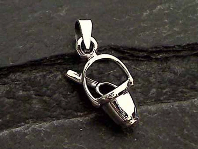 Sterling Silver Pail and Shovel Pendant Event Style Refined Highlight
