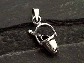 Sterling Silver Pail and Shovel Pendant Event Style Refined Highlight