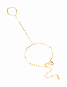 Tailored Touch Waterproof Gold Plated Stainless Steel Discs Hand Chain