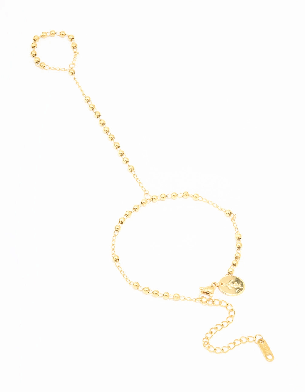 Tailored Touch Waterproof Gold Plated Stainless Steel Discs Hand Chain