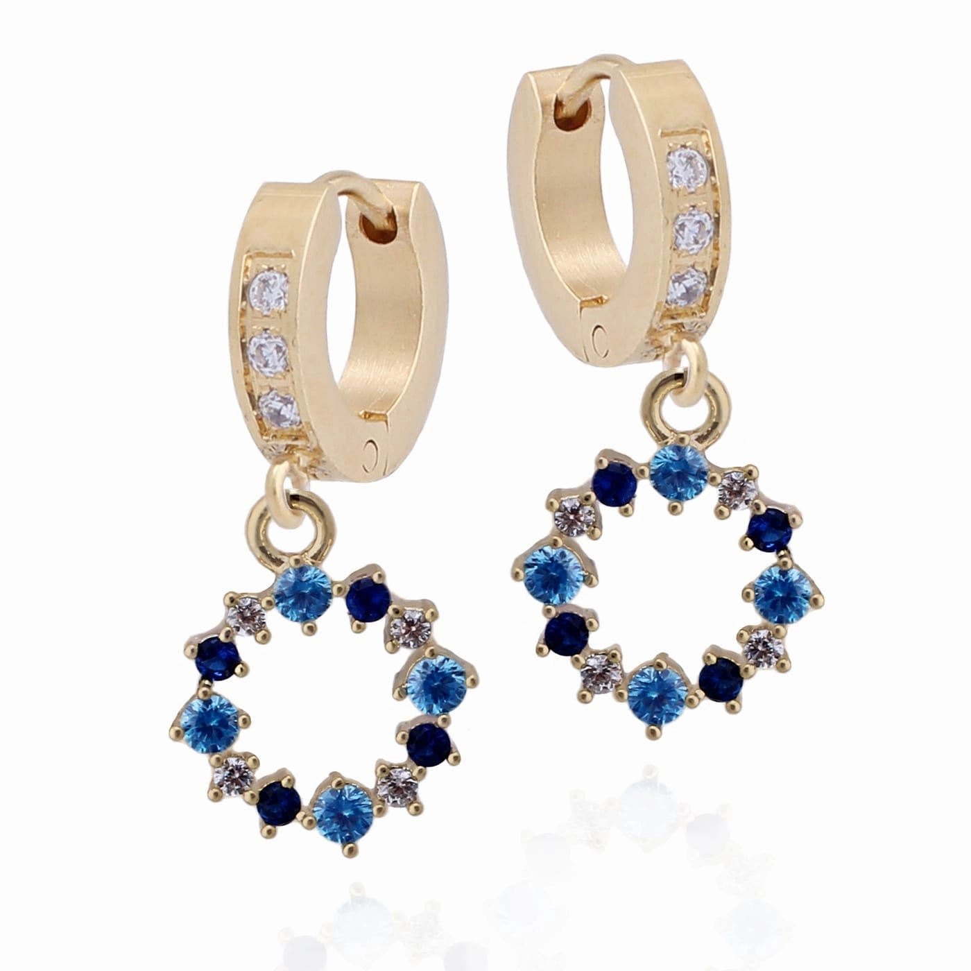 Surgical Steel Circle Earrings Gift Moment Fresh Sparkle