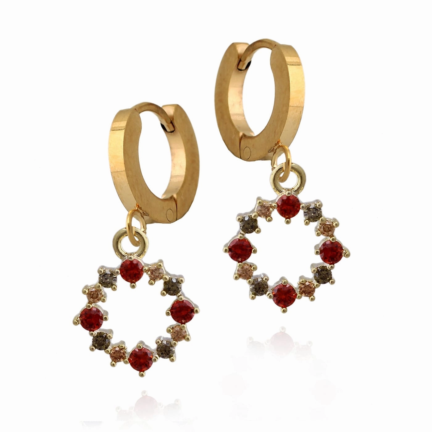 Surgical Steel Circle Earrings Fashion Jewelry Look