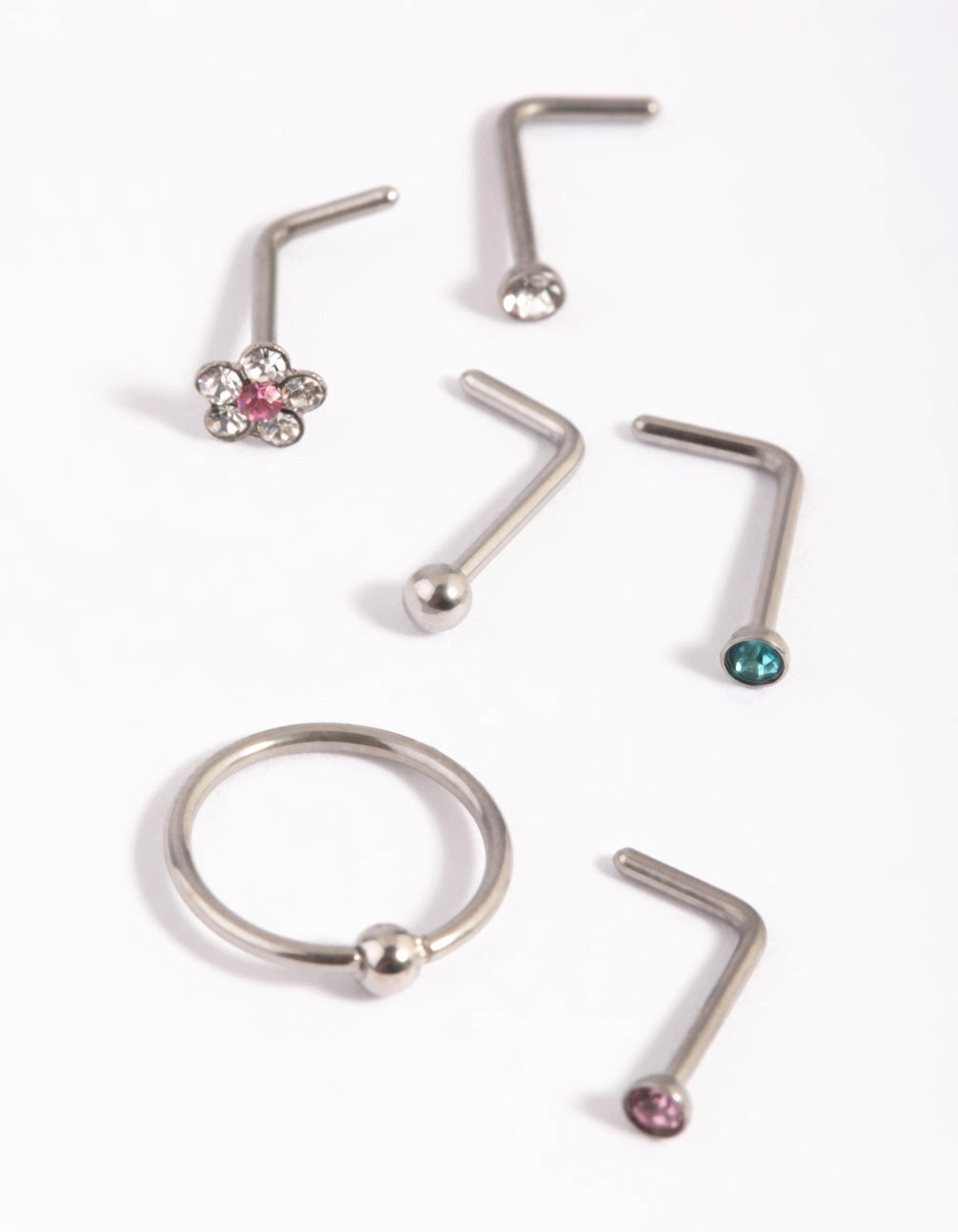 Surgical Steel Daisy Nose Studs Dainty Design