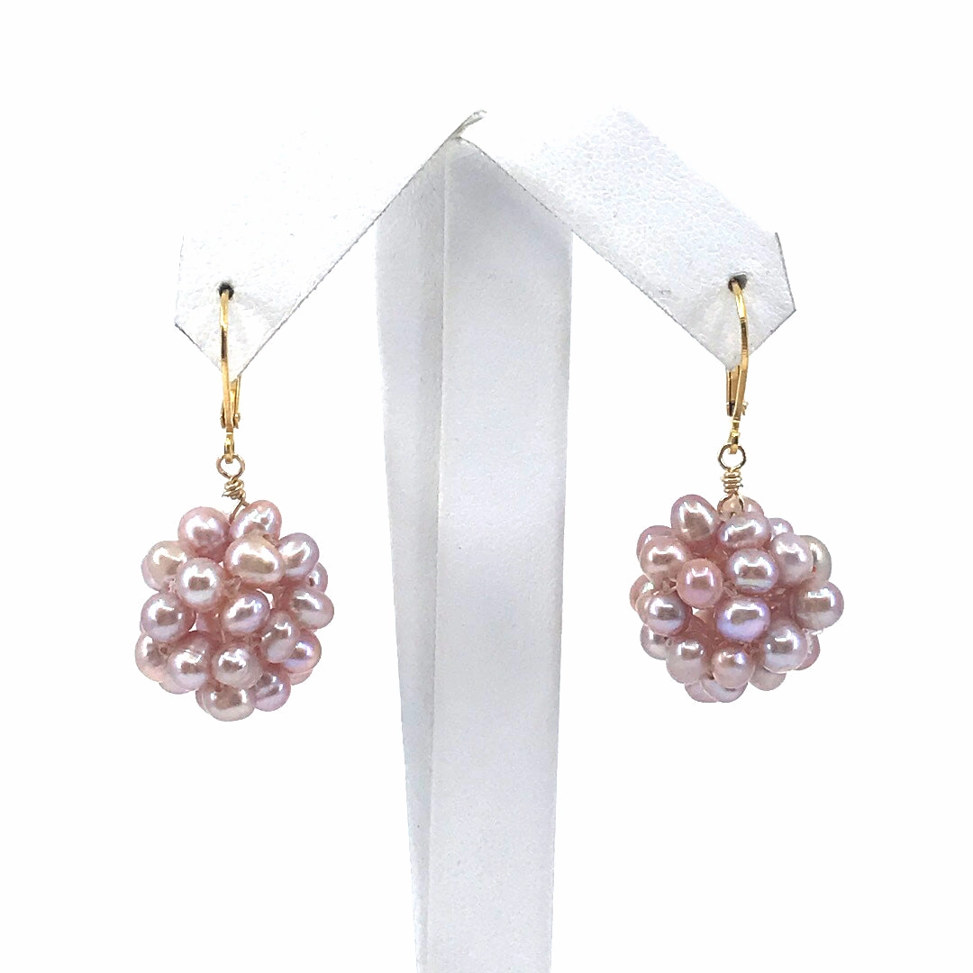 Surgical Steel Pearl Ball Earrings Crisp Look
