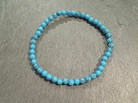 Synthetic Turquoise 4MM Stretch Bracelet Elegant Gift Creative Detail