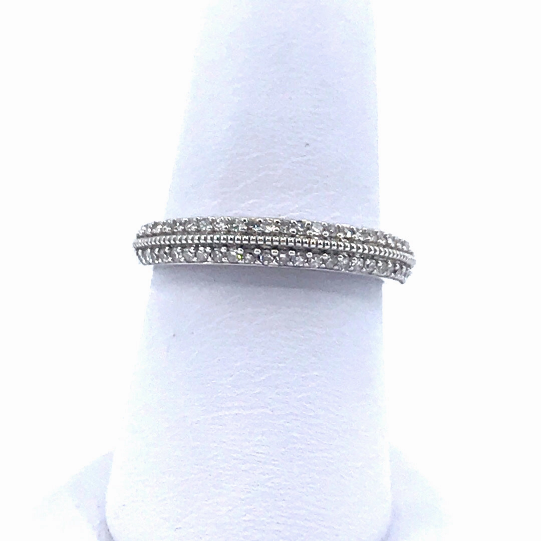 14K White Gold Ring Fresh Elements Polished Element