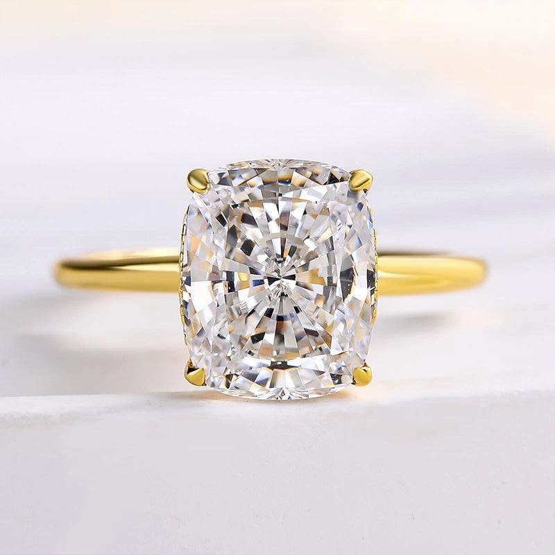Postmodern Design Louily Attractive Cushion Cut Engagement Ring