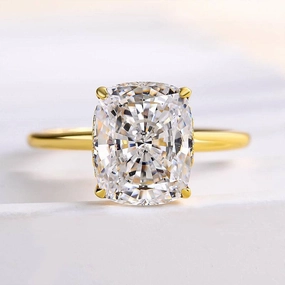 Louily Attractive Cushion Cut Engagement Ring Designer Craft High-End Ornament