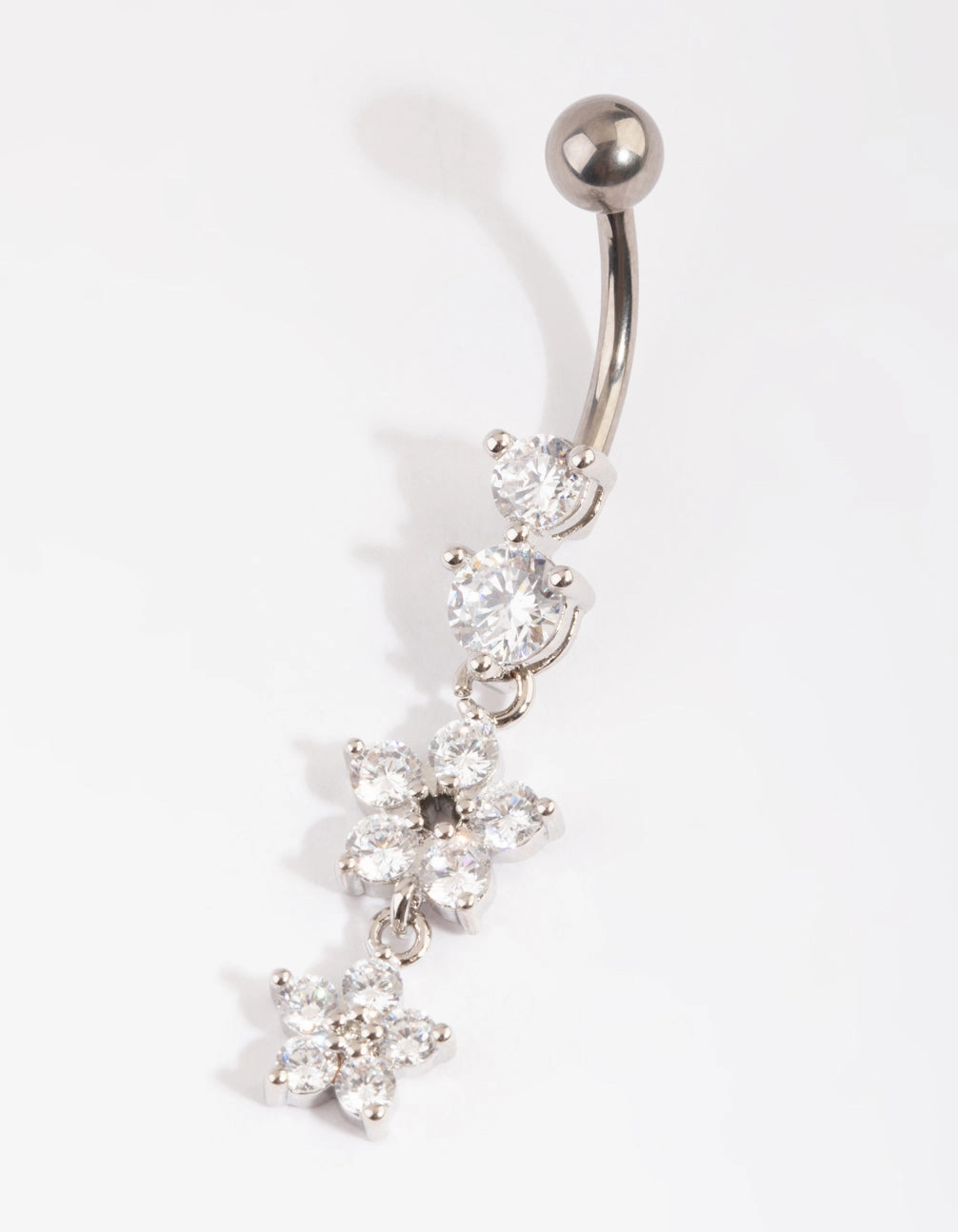 Titanium Floral Belly Bar Chic Day