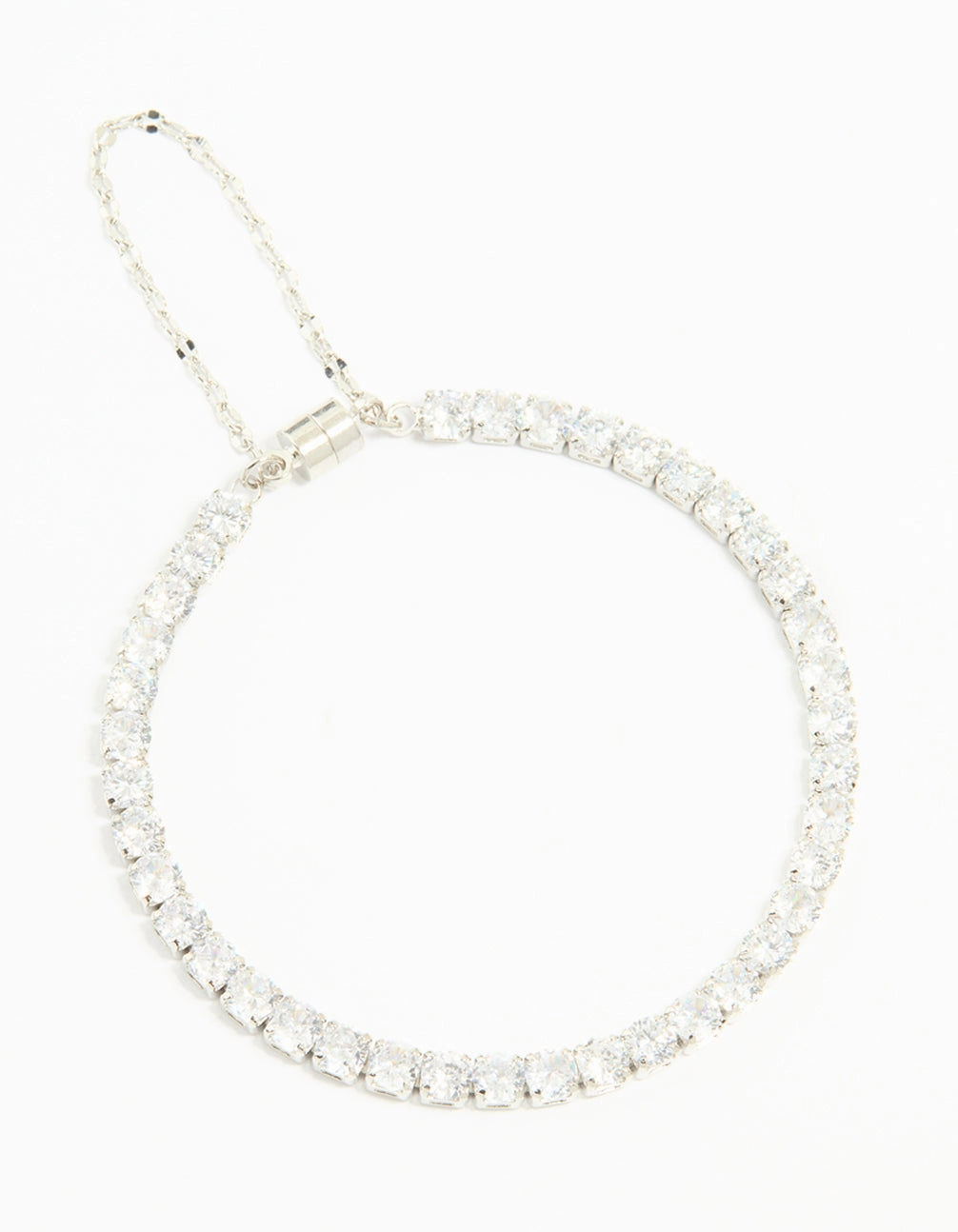 Silver Cubic Zirconia Tennis Bracelet Graduate Present