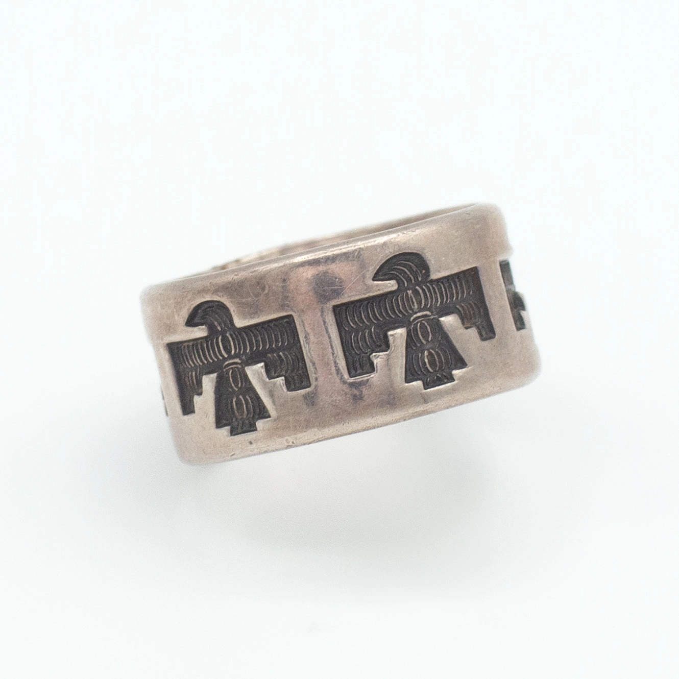 Exclusive Jewelry Navajo Handmade Sterling Silver Ring (Hallmark Unknown) (Size 7)