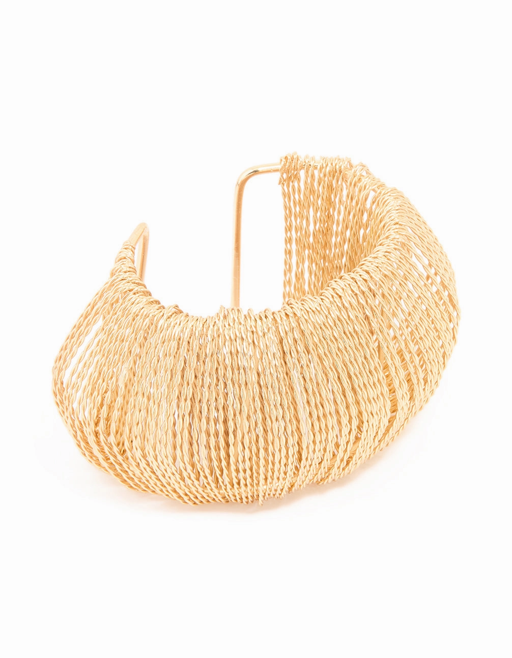 Gold Textured Thread Wrist Cuff Festive Vibes Diamond Dust