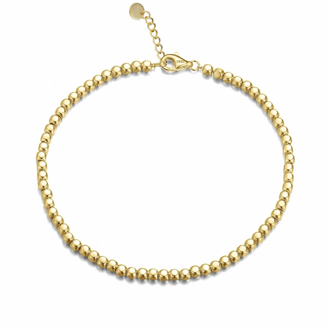 Sterling Silver Gold-Plated or Rhodium Plated Balls Bracelet Wedding guest