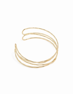 Uncommon Vision Gold Plated Wire Arm Cuff